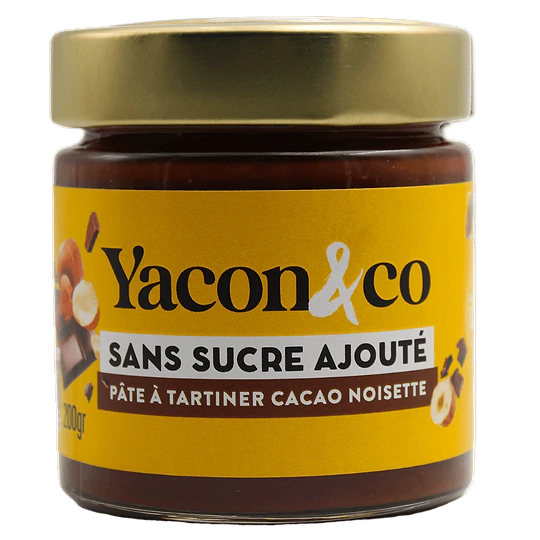 P Te Tartiner Chocolat Noisettes Sans Sucre Bio Yacon Co Jusqu