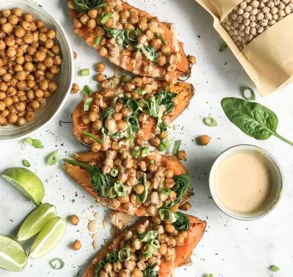 Patates Douces Aux Pois Chiches Recette Kazidomi