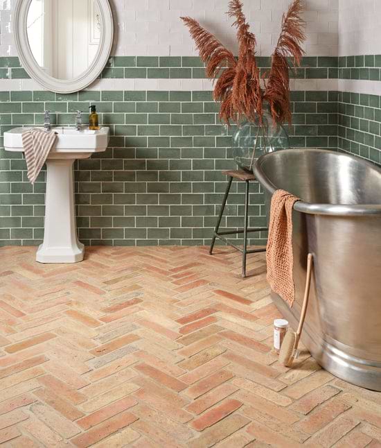 Recycled Pavers Terracotta Parquet