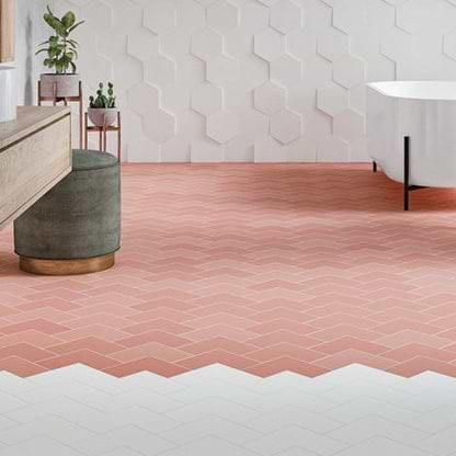Abstract Porcelain Coral Tiles