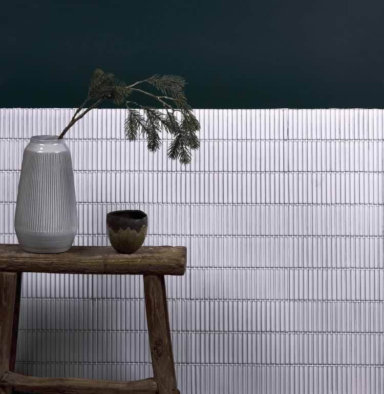 Bamboo Porcelain White Mosaic - Hyperion Tiles Ltd