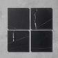 Black Veined Square Honed Marble - Hyperion Tiles Ltd