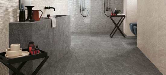 Bravestone Grey Matt Tiles - Hyperion Tiles Ltd