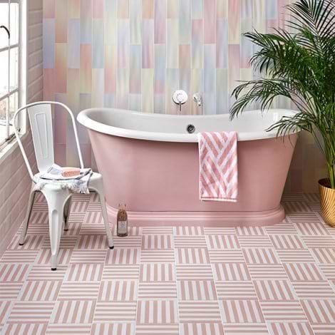 Deck Chair Porcelain Rose Tiles - Hyperion Tiles Ltd