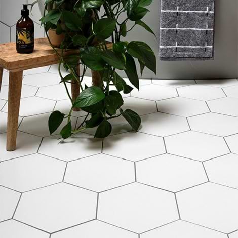 Delicate Porcelain Hexagon Tiles - Hyperion Tiles Ltd