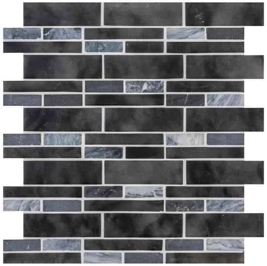 Fawkes Dark Grey Linear Mosaic - Hyperion Tiles Ltd