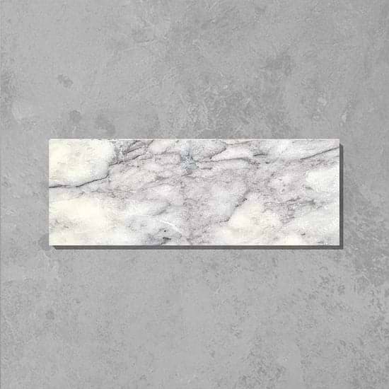 Lilac Veined Herringbone Honed Marble Tile - Hyperion Tiles Ltd