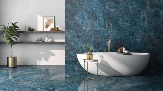 Marble Luxe Porcelain Azzurro Tiles - Hyperion Tiles Ltd