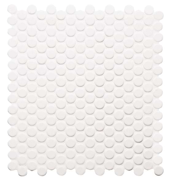 Moonbeam Penny Round Floor Mosaic - Hyperion Tiles Ltd