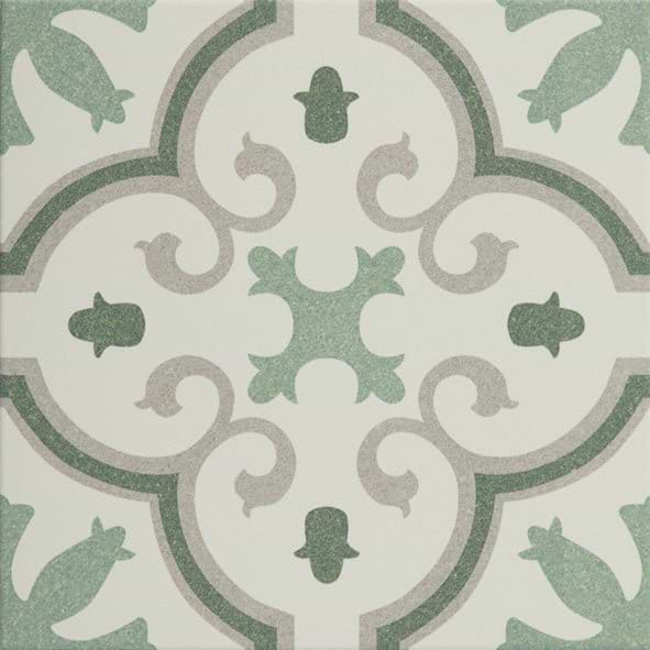 Moroccan Impressions Porcelain Amina Green Tiles - Hyperion Tiles Ltd