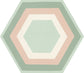 Patisserie Porcelain Rose Mint Tiles - Hyperion Tiles Ltd