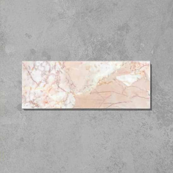 Rose Pink Herringbone Honed Marble Tile - Hyperion Tiles Ltd
