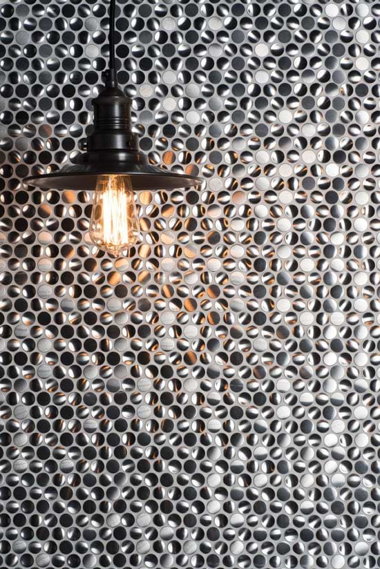 Silver Link Aluminium Mosaic - Hyperion Tiles Ltd