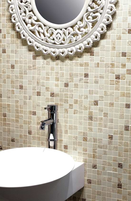 Travertino Bottocino Mosaic - Hyperion Tiles Ltd