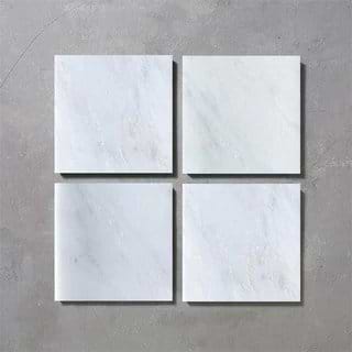 White Square Honed Marble - Hyperion Tiles Ltd