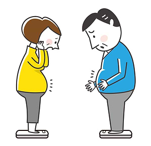 肥満に悩む人