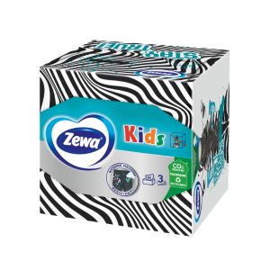 Серветки косметичні Zewa Kids Zoo тришарові №60