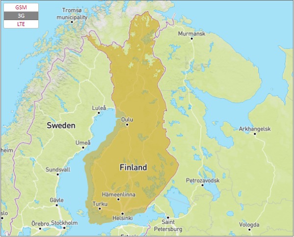 Finland Coverage Map