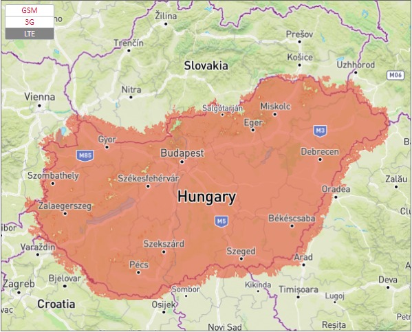 Hungary Coverage Map