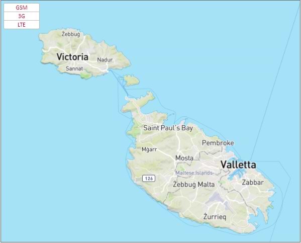 Malta Coverage Map
