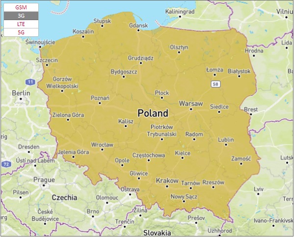 Poland Coverage Map