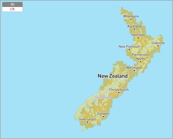 New Zealand Coverage Map