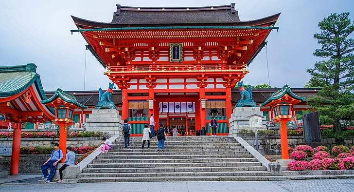 Fushimi Inari Shrine in Kyoto japan