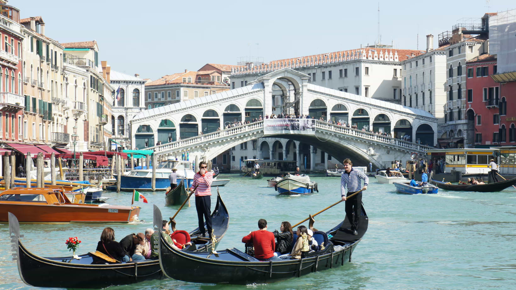 Boat taxi in Venice