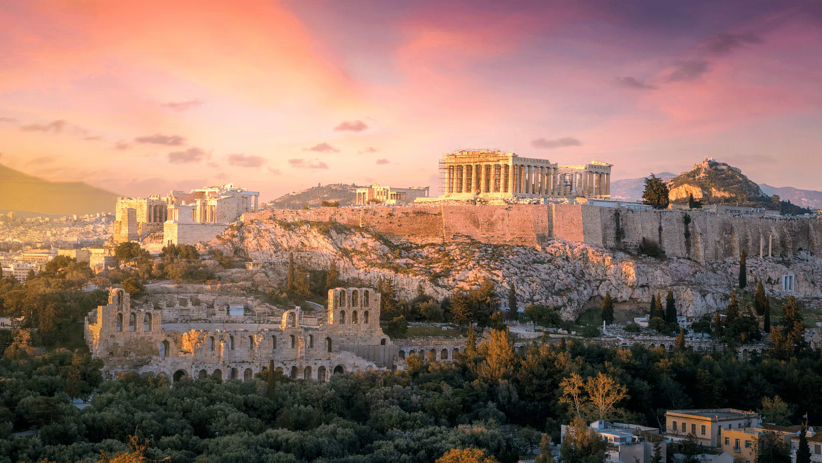 Beautiful view of Athens