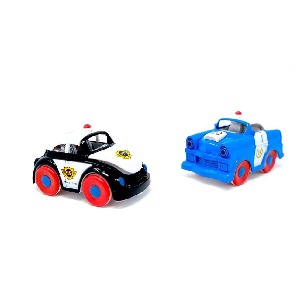 צעצוע לילדים זוג ניידות משטרה ממתכת Pit Toys