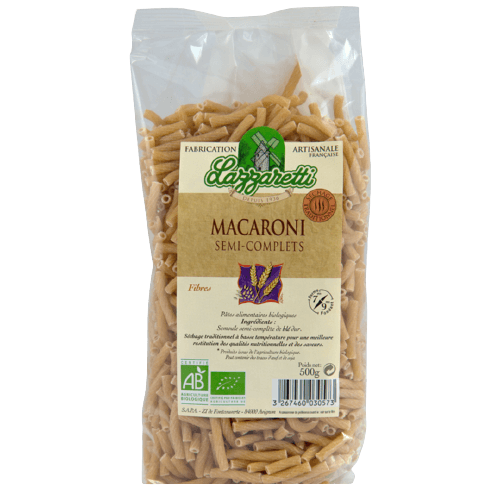 Macaroni Semi-wholewheat Organic