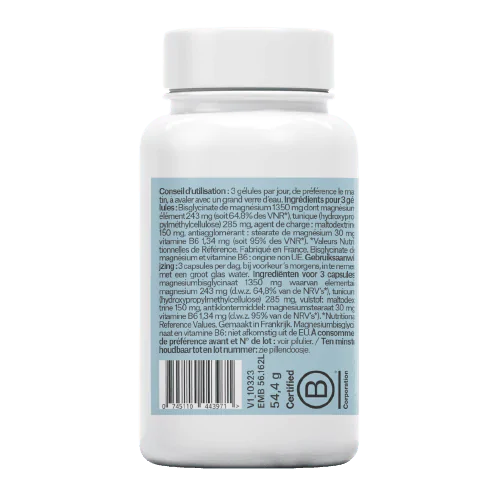 Magnesium Bisglycinate 90 capsules - New Formula