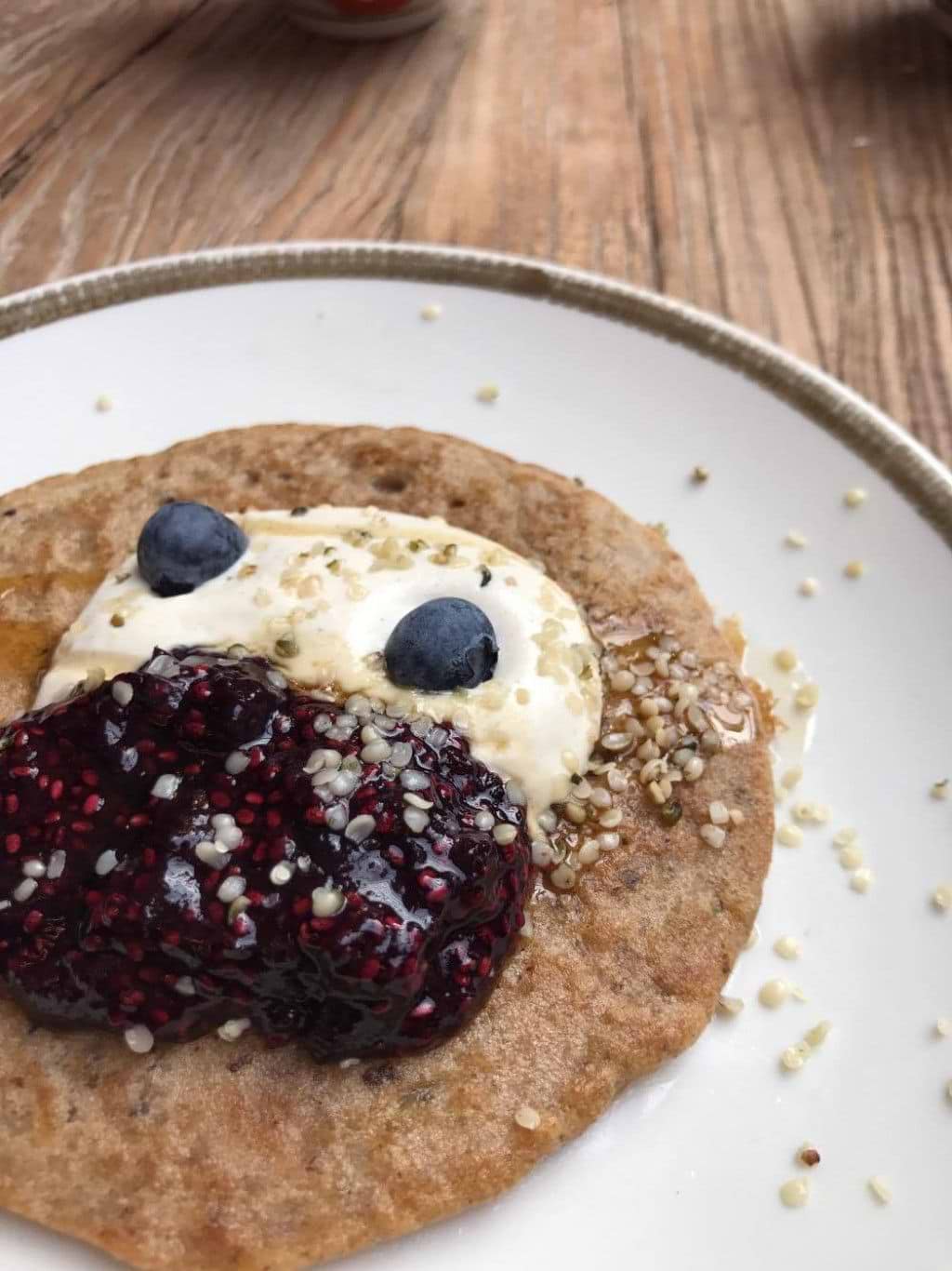 Recipe : gluten-free pancake by Martine Fallon