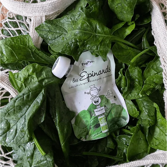 Squeeze Pouche Spinach Gourd Organic