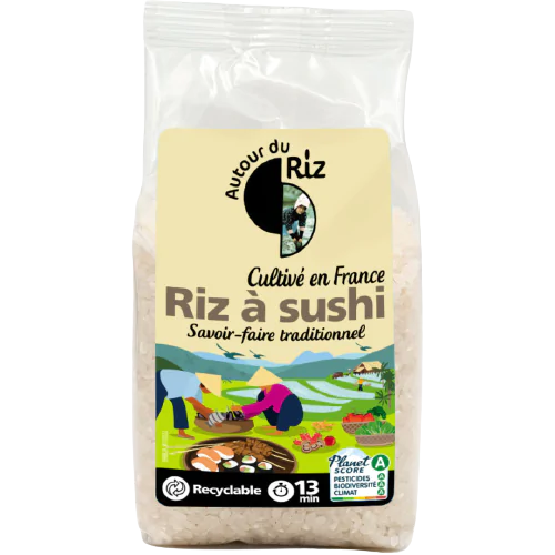 Sushi rice grown in France 400 gr Organic