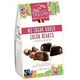 Cocoa Hearts Sugarfree Organic