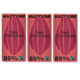 Pack x3 Chocolat Noir 85% Équitable 85g