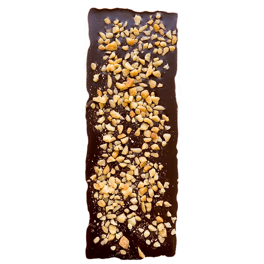 Chocolat Noir 72% Vanille Noix Macadamia Caramélisées