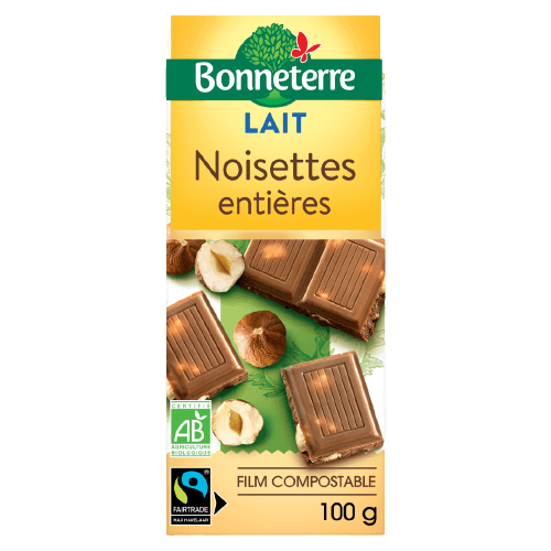 Chocolat Lait Noisettes Entières