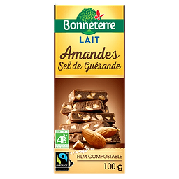 Melkchocolade Amandelen Guérande Zout