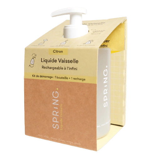 Achetez Flacon Liquide Vaisselle + Recharge Citron sur Kazidomi