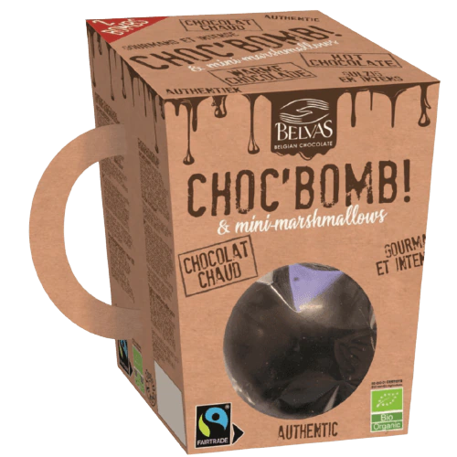 Mini marshmallow Hot Chocolate Bomb Organic