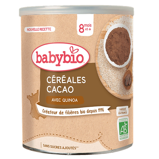 Céréales Cacao avec Quinoa dès 8 mois