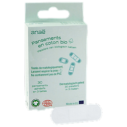 Box Cotton bandages 3 sizes Bio x30 Organic