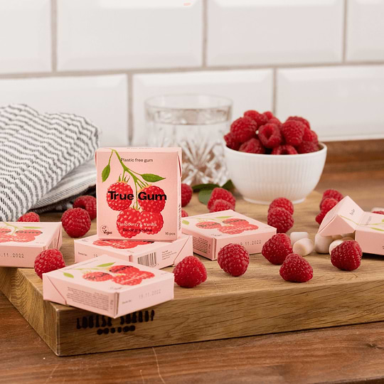 Raspberry Chewing Gum Organic