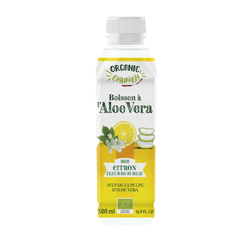 Aloe Vera Drink Lemon Elderflower Organic