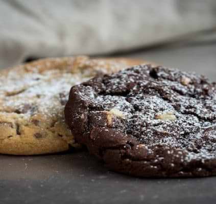 Cookies vegan coeur chocolat