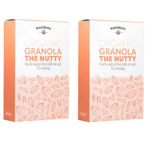 Pack x2 Granola "The Nutty" Biologische