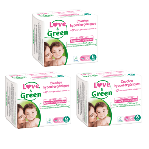 Pack Couches Hypoallergéniques Taille 6 (+16kg)