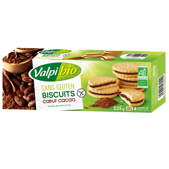 Cocoa Heart Gluten-Free Biscuit